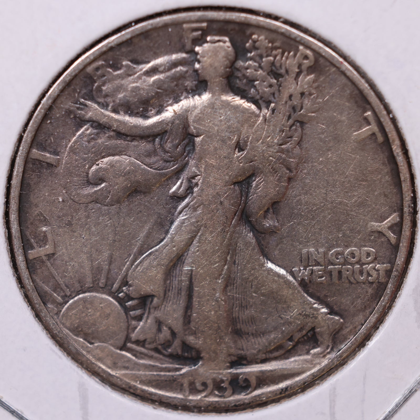 1939-S Walking Liberty Half Dollar, Very Good Circulated Coin, Store #HR224