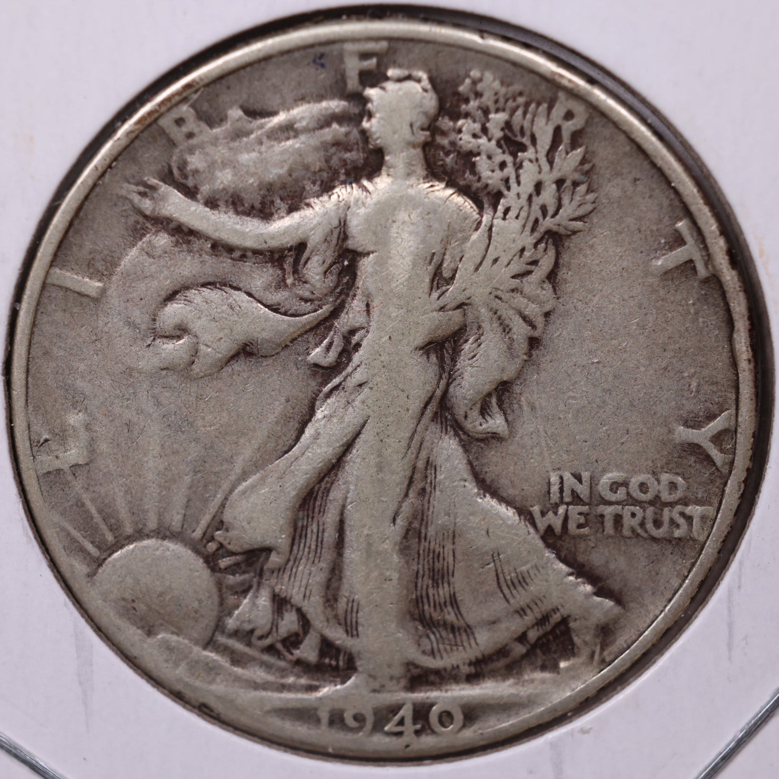 1940 Walking Liberty Half Dollar, Fine Circulated Coin, Store #HR235