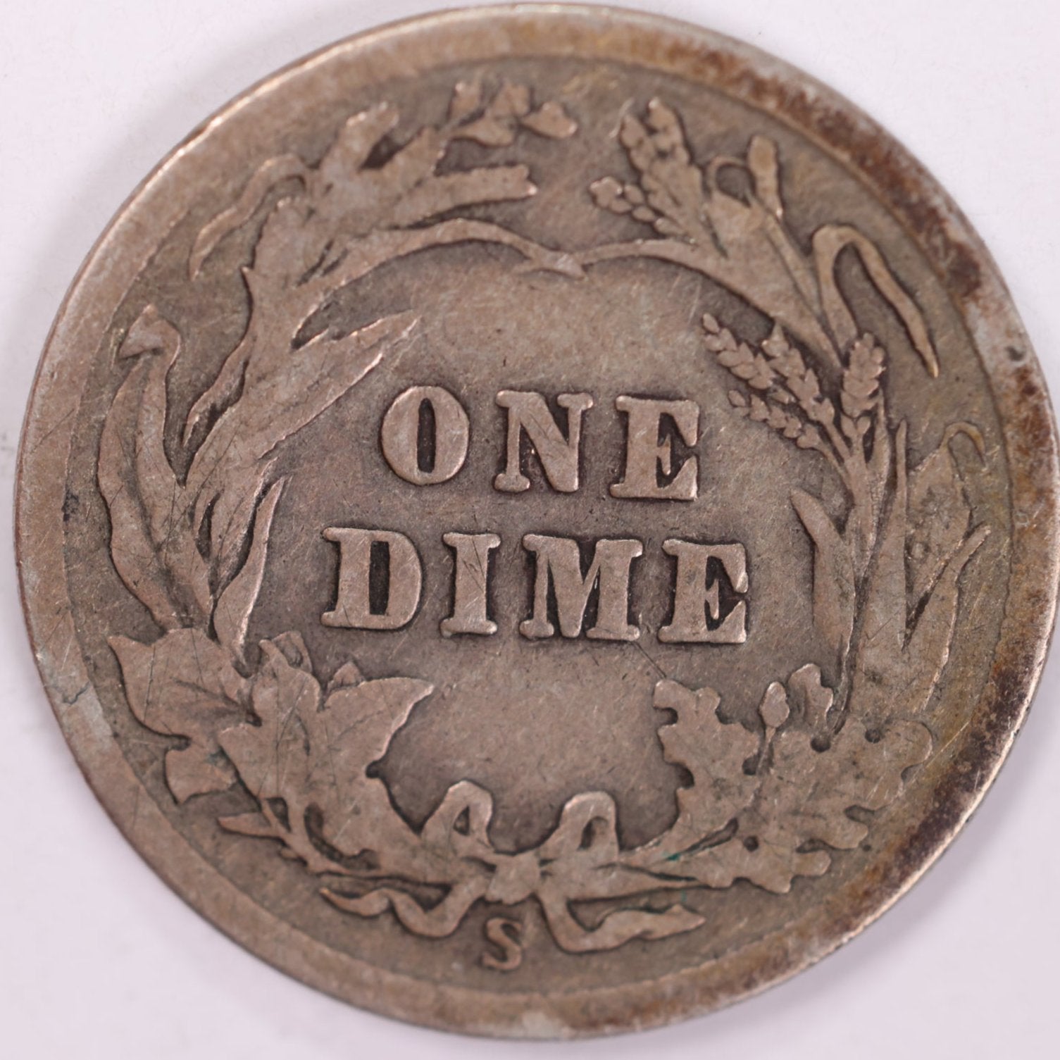 1913-S Barber Silver Dime., Very Good Circulated Coin., Store Sale #d913S01
