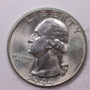 1944 Washington Silver Quarter, Affordable Uncirculated Collectible Coin. Sale