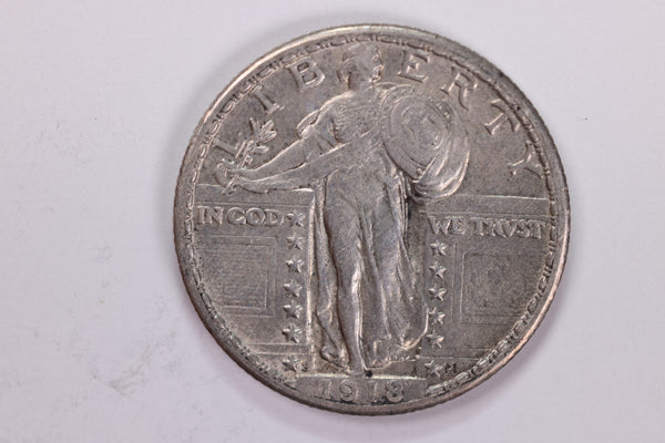 1918-S Standing Liberty Quarter., About Uncirculated Coin., Store Sale #1978