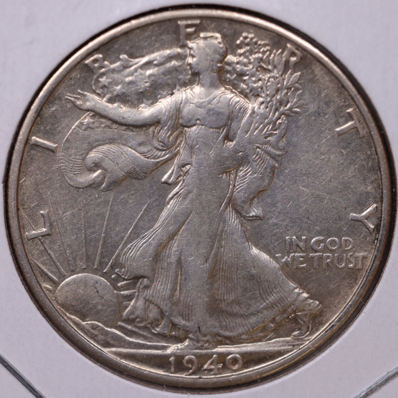 1940-S Walking Liberty Half Dollar, Extra Fine Circulated Coin, Store #HR238