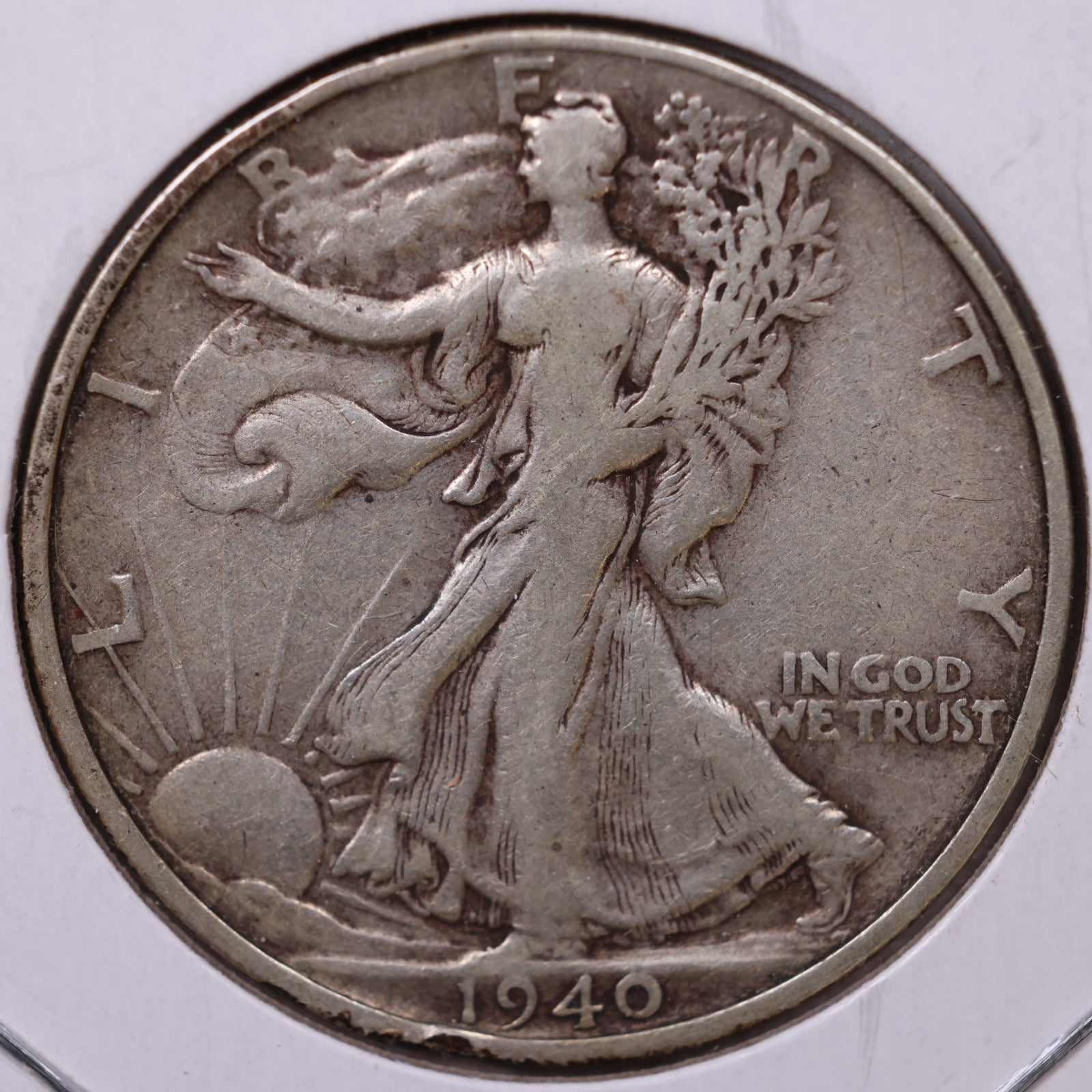 1940-S Walking Liberty Half Dollar, Fine Circulated Coin, Store #HR239