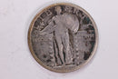 1920-D Standing Liberty Quarter., Fine Circulated Coin., Store Sale