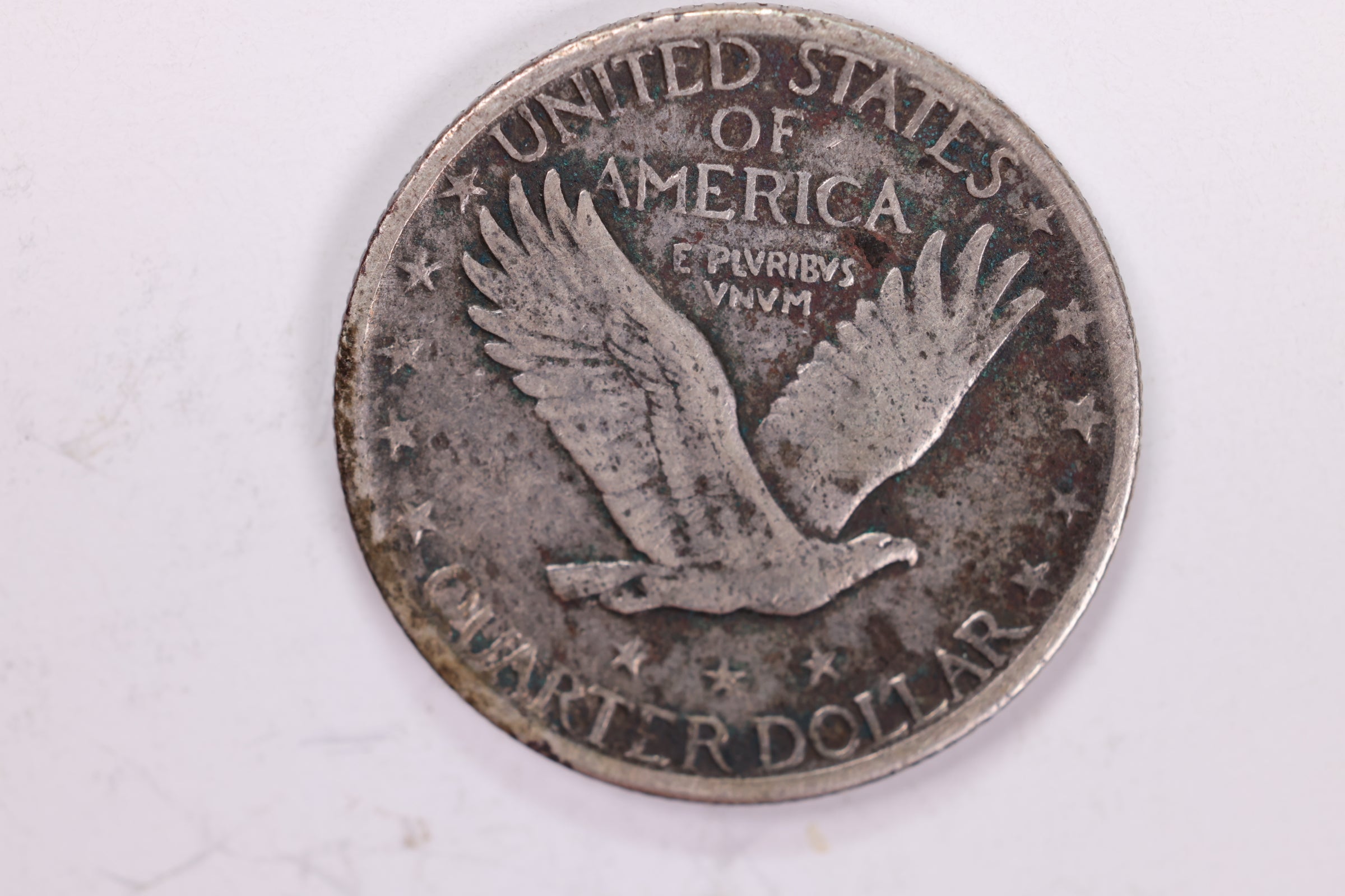 1920-D Standing Liberty Quarter., Fine Circulated Coin., Store Sale #QR1568.
