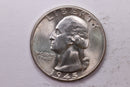 1945 Washington Silver Quarter, Affordable Uncirculated Collectible Coin. Sale