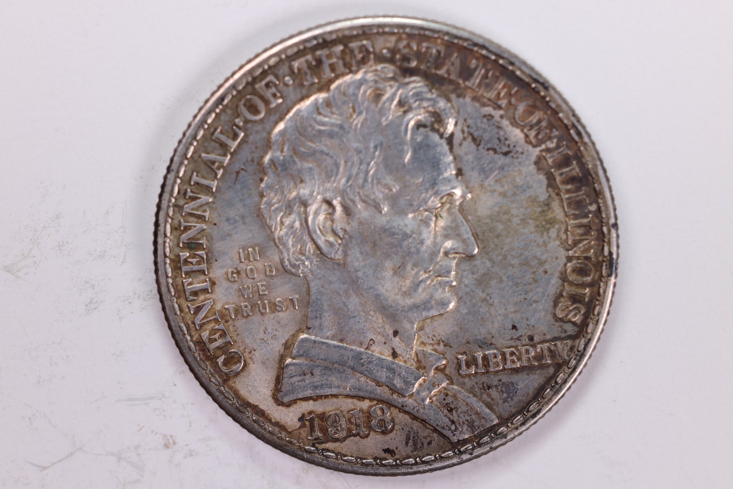 1918 Illinois 'Lincoln' Commemorative, Uncirculated Coin., Store Sale #1983