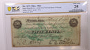 1874 50 Cent, Niles, Ohio., Obsolete Currency, PCGS VF-25, Store