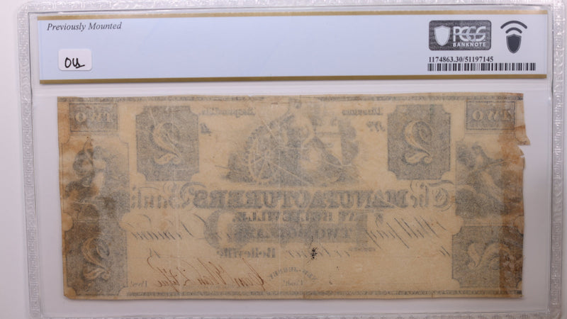 18__ $2, Belleville, N.J., Obsolete Currency, PCGS VF-30., Store