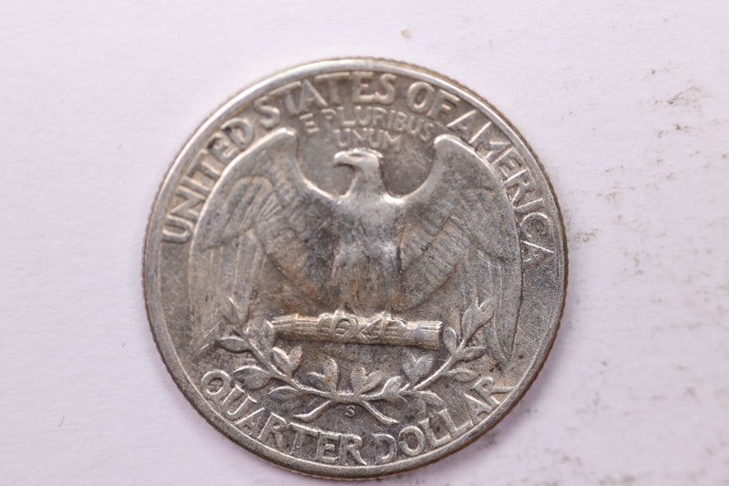 1945-S Washington Silver Quarter, Affordable Circulated Collectible Coin. Sale