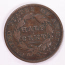 1835 Half Cent., Circulated Coin., Store Sale