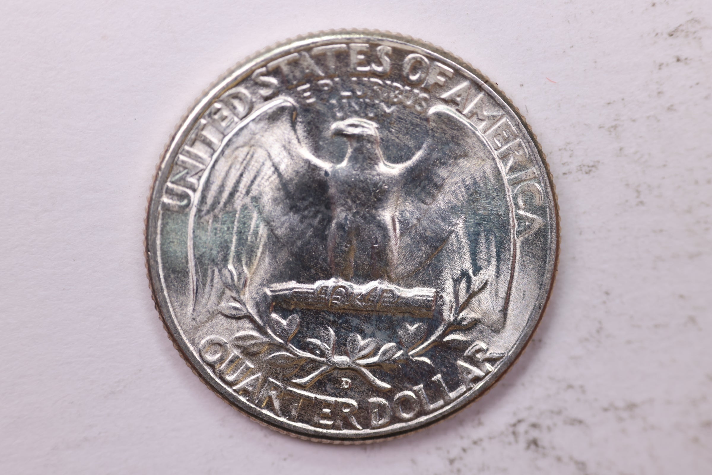 1946-D Washington Silver Quarter, Affordable Uncirculated Collectible Coin. Sale #0353539
