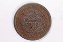 1842 Large Cent., Fine Circulated Coin., Store Sale