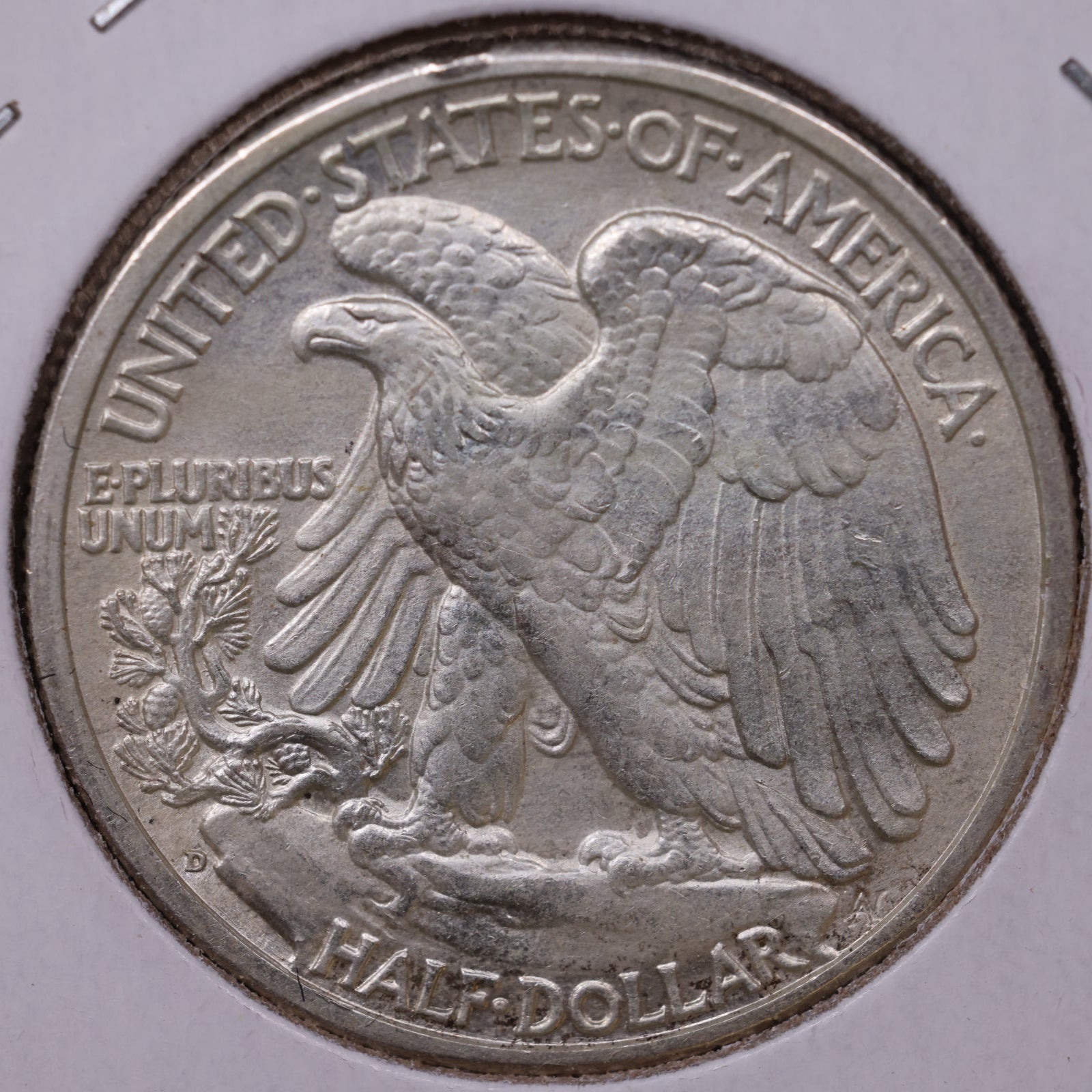 1941-D Walking Liberty Half Dollar, About Uncirculated+ Coin, Store #HR265