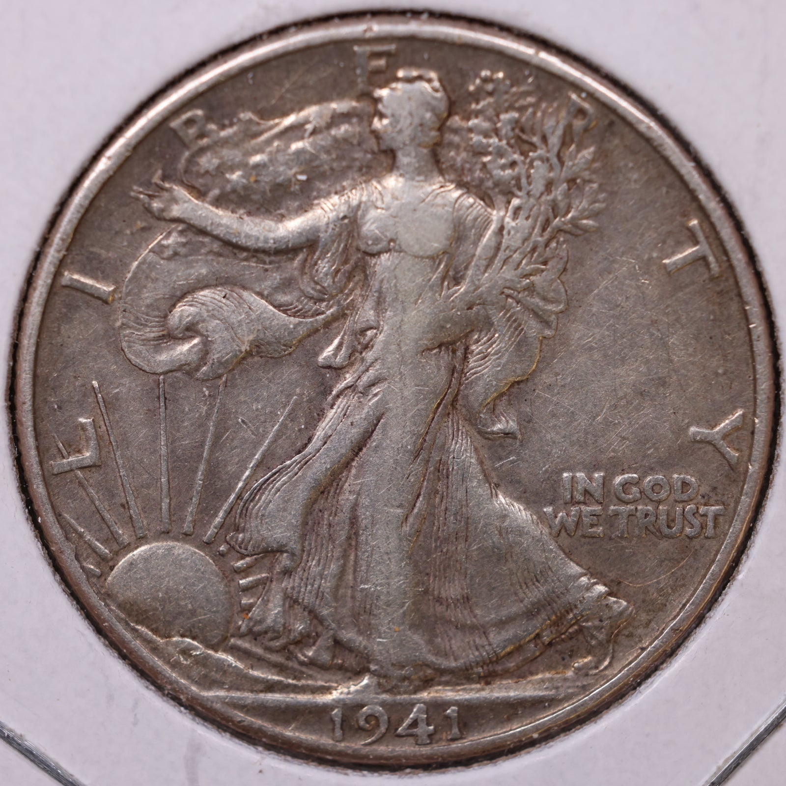 1941-D Walking Liberty Half Dollar, Very Fine Circulated Coin, Store #HR271