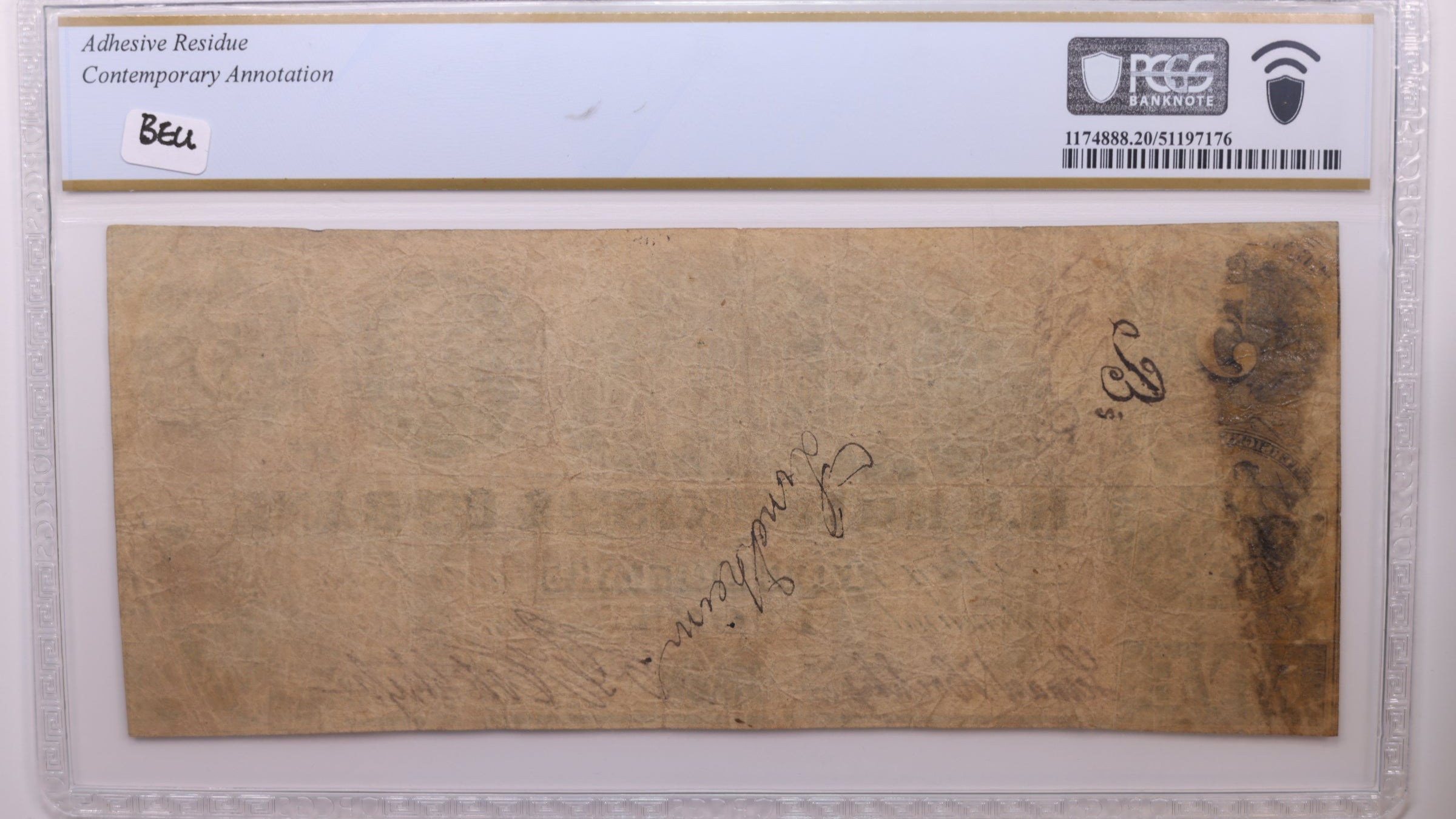 1852 $5, Lyons, N.Y., Obsolete Currency., PCGS VF20., Store #GNY005.