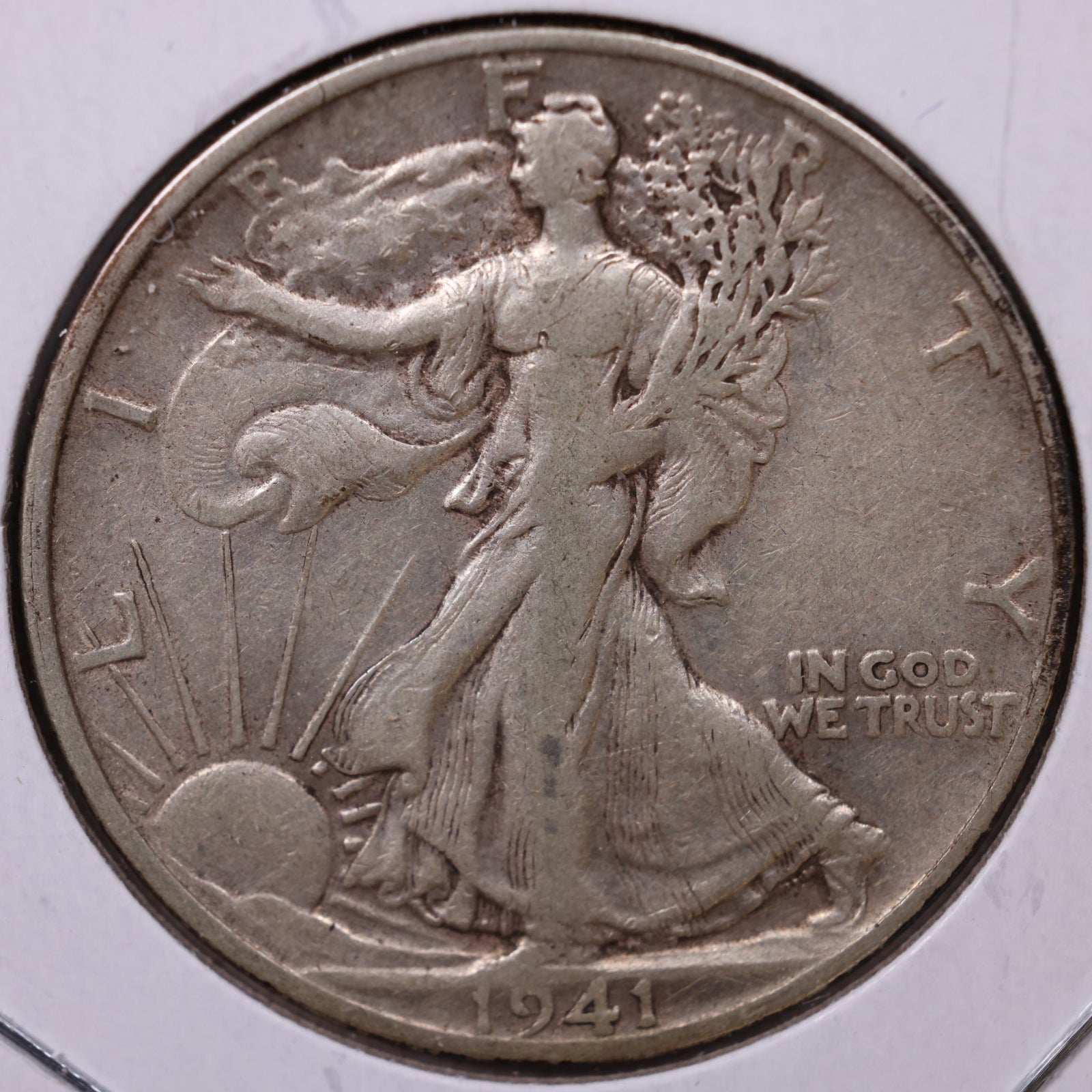 1941-S Walking Liberty Half Dollar, Fine Circulated Coin, Store #HR275