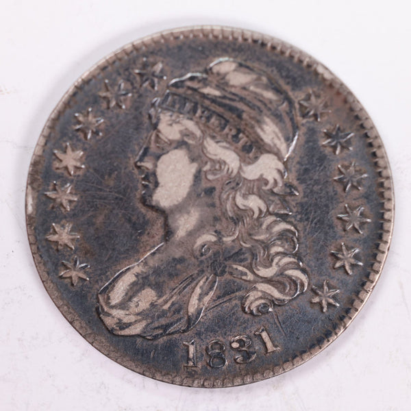 1831 Cap Bust Half Dollar., Very Fine+ Circulated Coin., Store #2002
