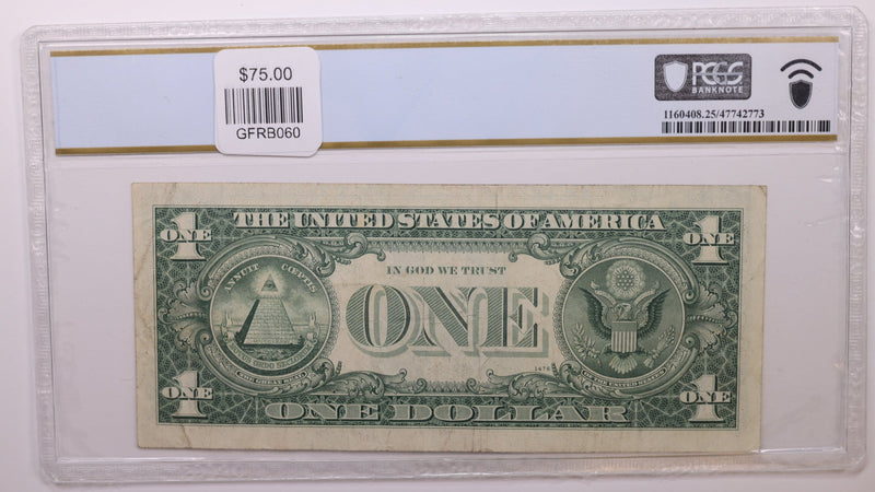 1969B $1, Federal Reserve Note, 'ERROR'., PCGS VF-25., STORE