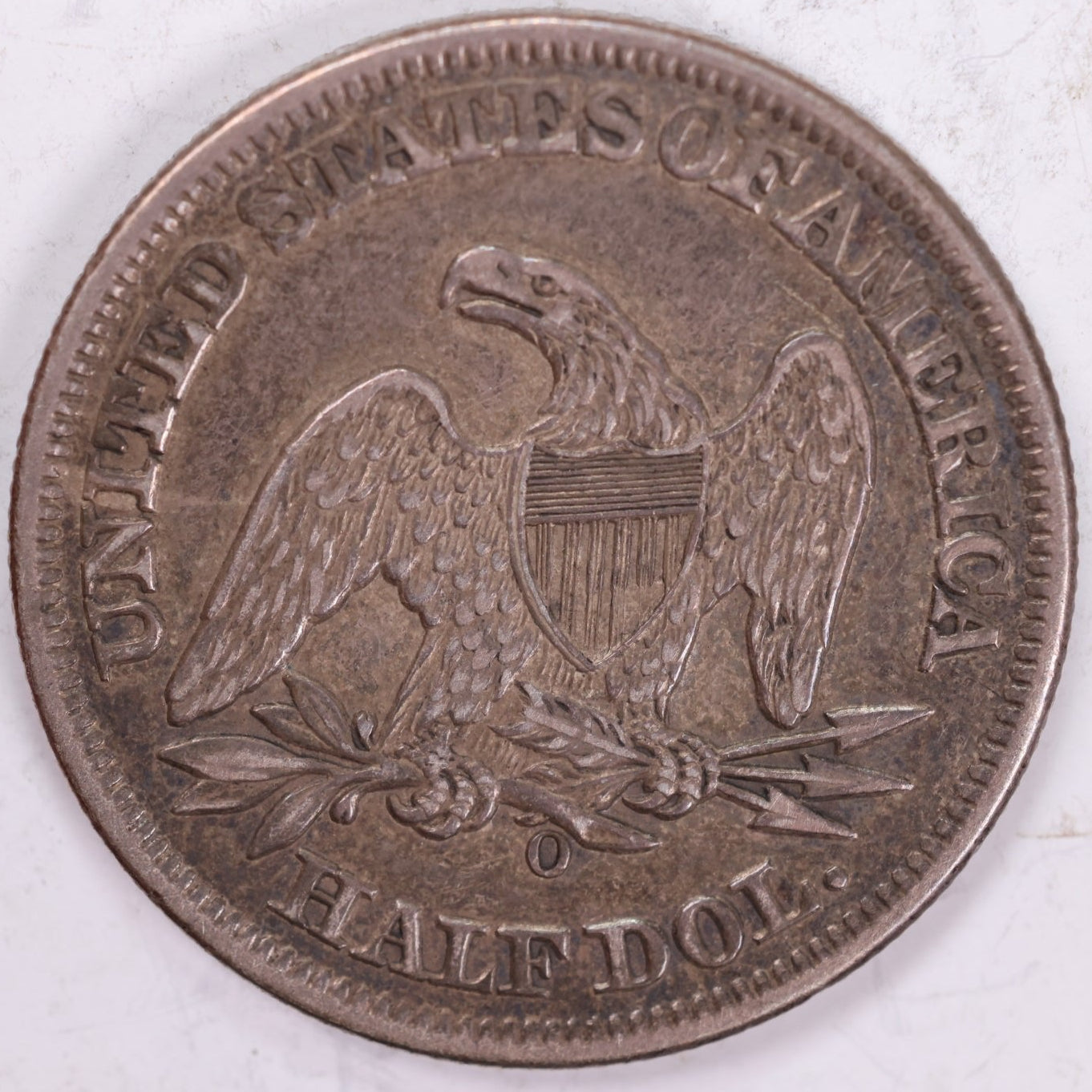 1858-O Liberty Seated Half Dollar, About Uncirculated+ Coin, Store #HR1961
