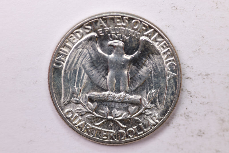 1949-D Washington Silver Quarter, Affordable Uncirculated Collectible Coin. Sale