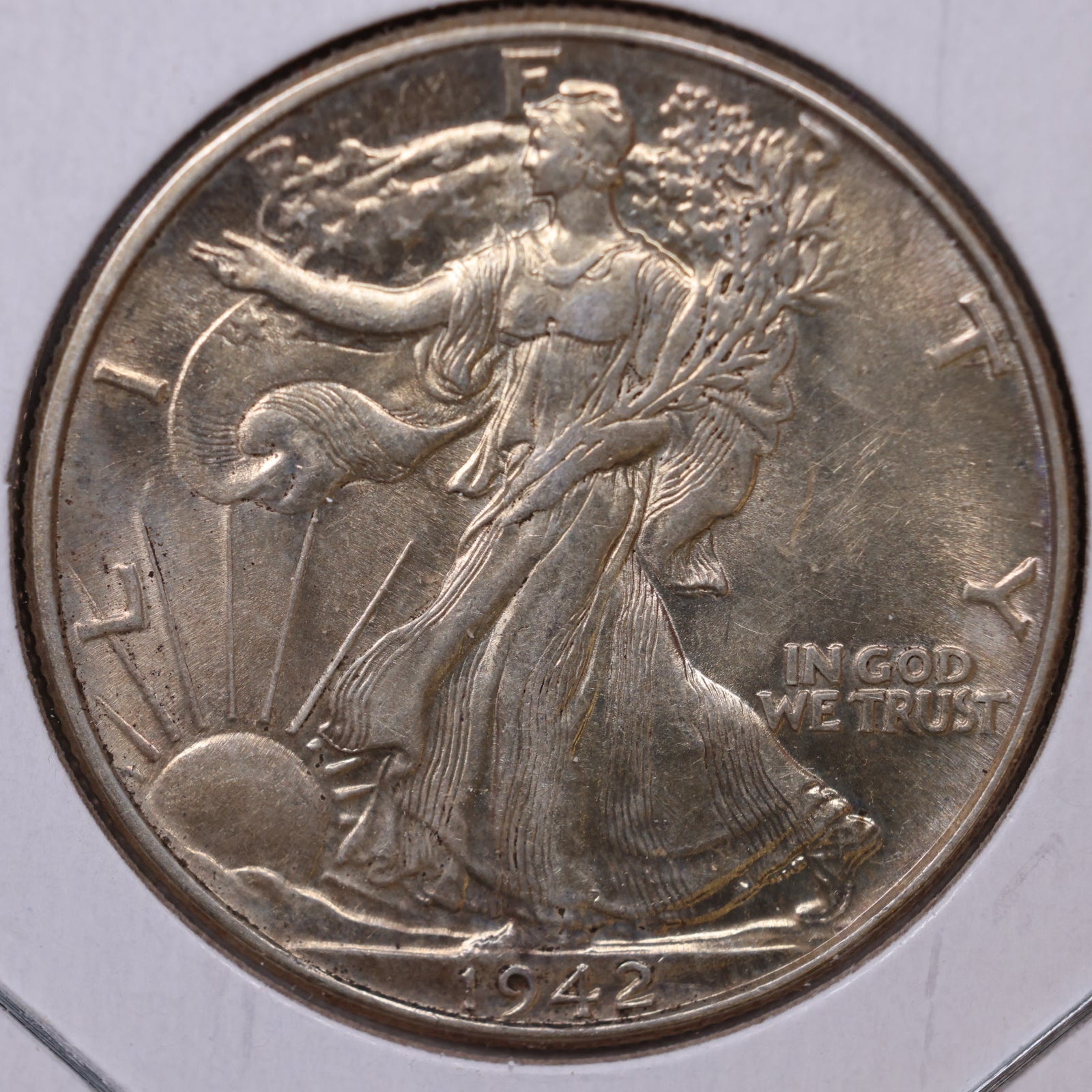 1942 Walking Liberty Half Dollar, Extra Fine Coin, Store #HR315
