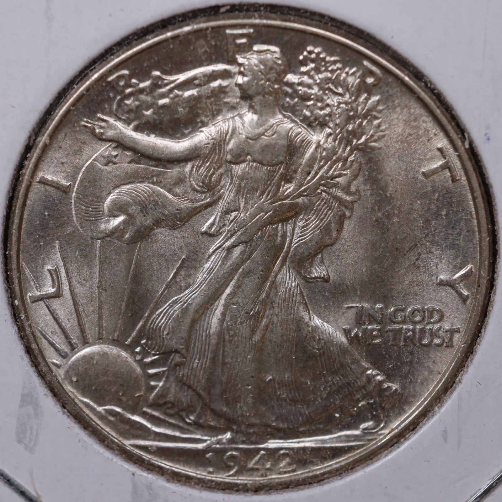 1942 Walking Liberty Half Dollar, Extra Fine Coin, Store #HR316