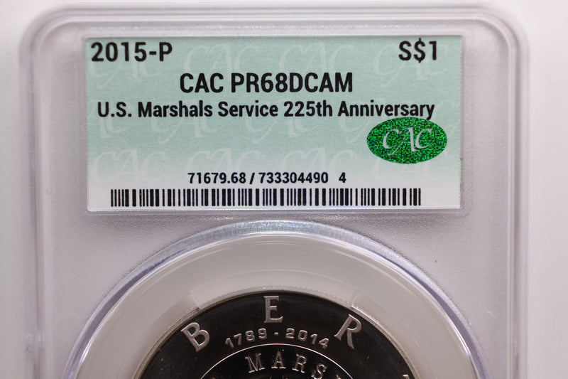 2018-P U.S. Marshals Service, Commemorative, CAC PR68 Store