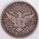 1907-D Barber Half Dollar, Fine+ Circulated Coin, Store