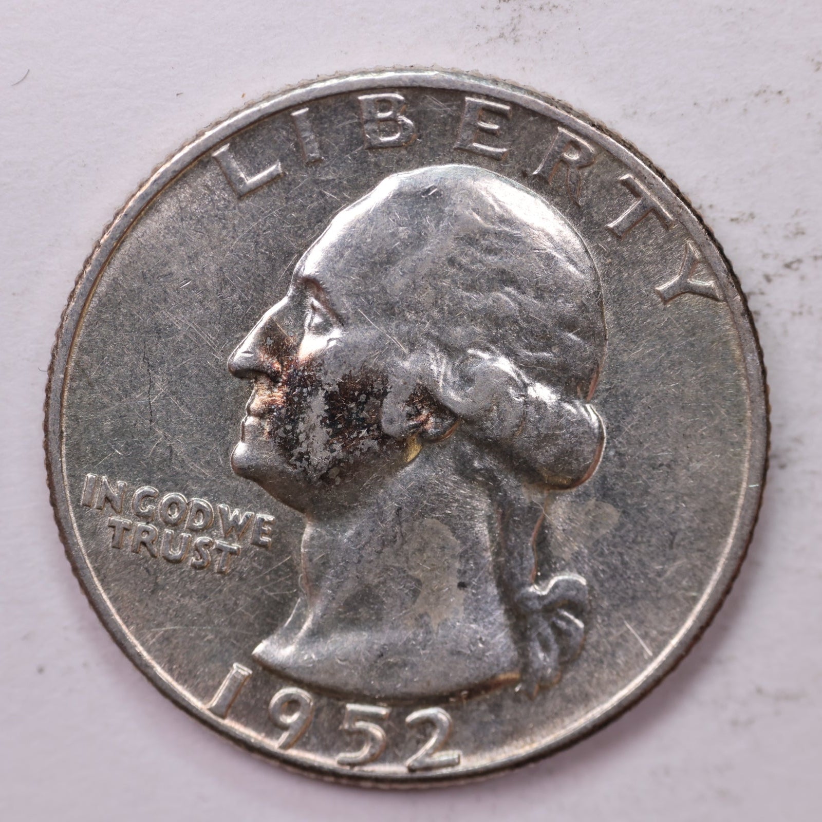 1952 Washington Silver Quarter, About Uncirculated Coin, Store #0353574
