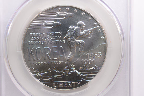 1991-D Korean War Memorial., Commemorative, CAC MS68, Store #GMC171