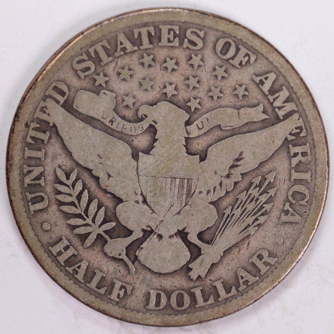 1908 Barber Half Dollar, Very Good Circulated Coin, Store #HR0910
