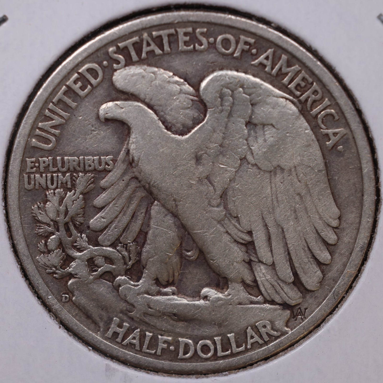 1942-D Walking Liberty Half Dollar, Fine Coin, Store #HR327