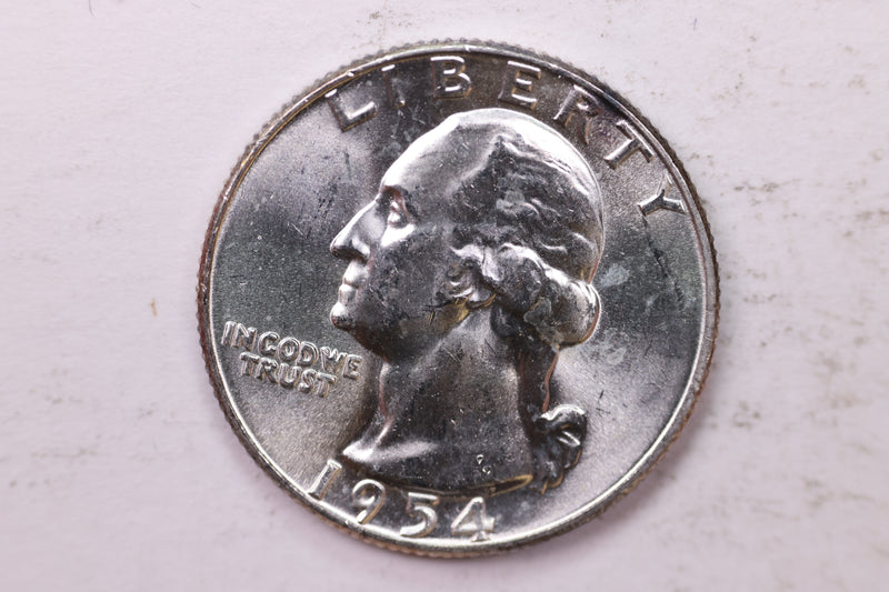 1954 Washington Silver Quarter, Affordable Uncirculated Collectible Coin. Sale