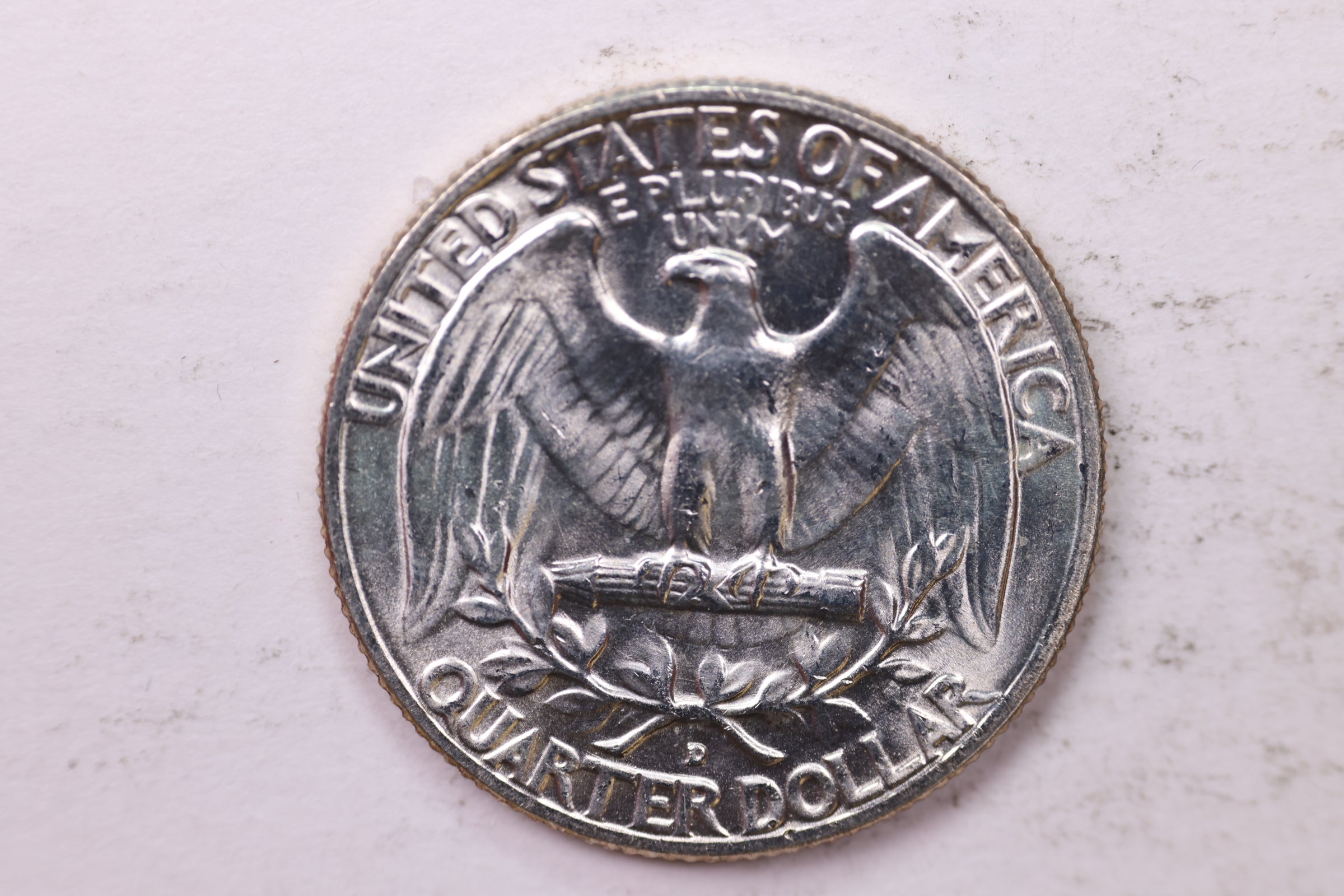 1954-D Washington Silver Quarter, Affordable Uncirculated Collectible Coin. Sale #0353595