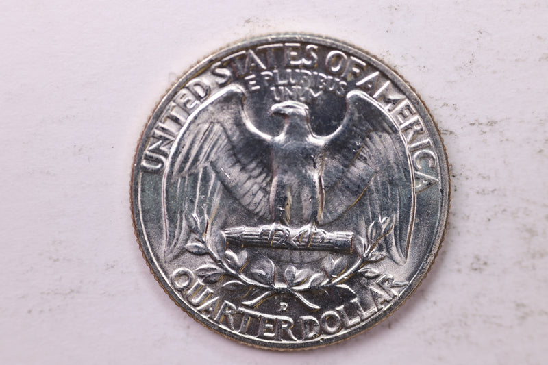 1954-D Washington Silver Quarter, Affordable Uncirculated Collectible Coin. Sale