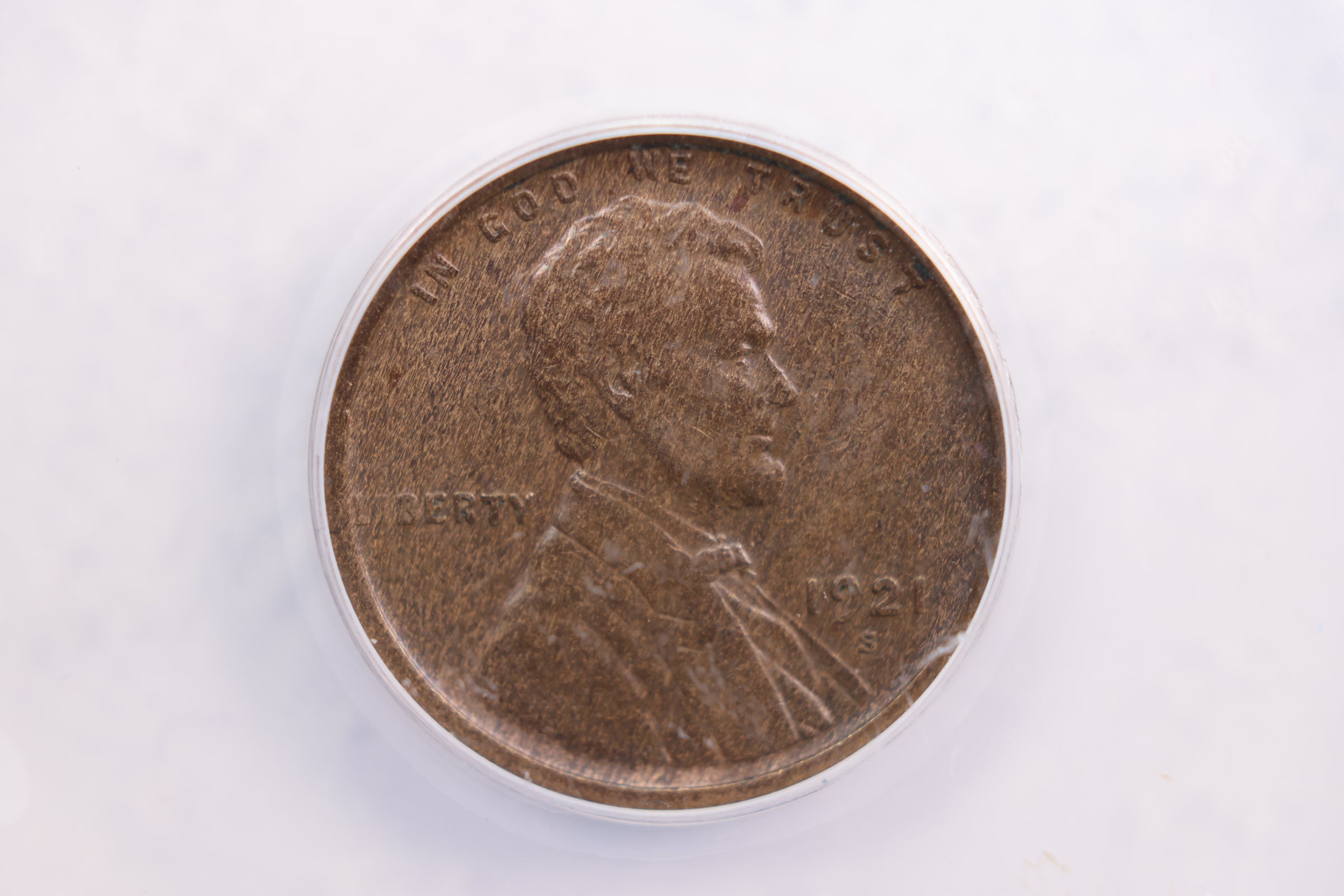1921-S Lincoln Wheat Cent., ANACS EF-45., Circulated., Store #GCT037