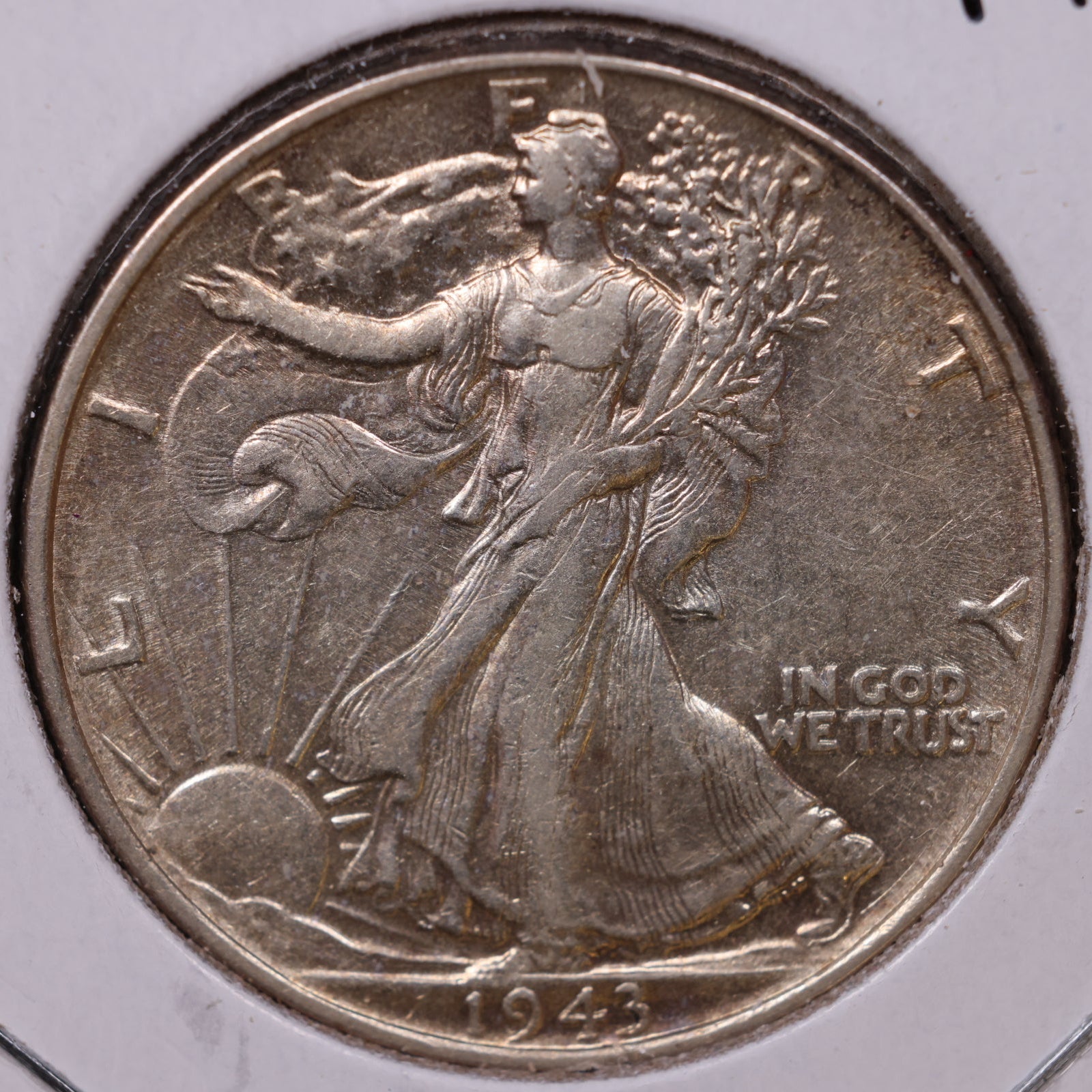 1943 Walking Liberty Half Dollar, Very Fine Circulated Coin, Store #HR363