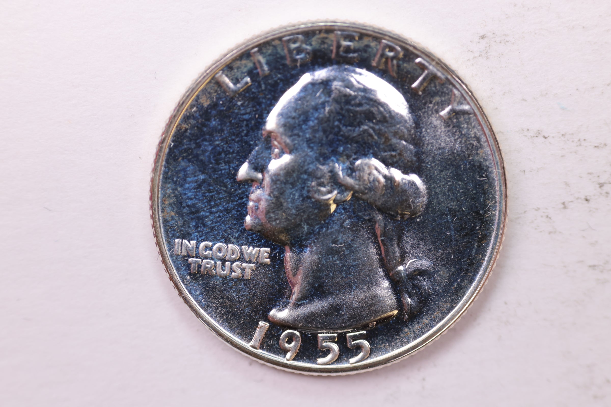1955 Washington Silver Quarter, Proof Coin, Store #0353599