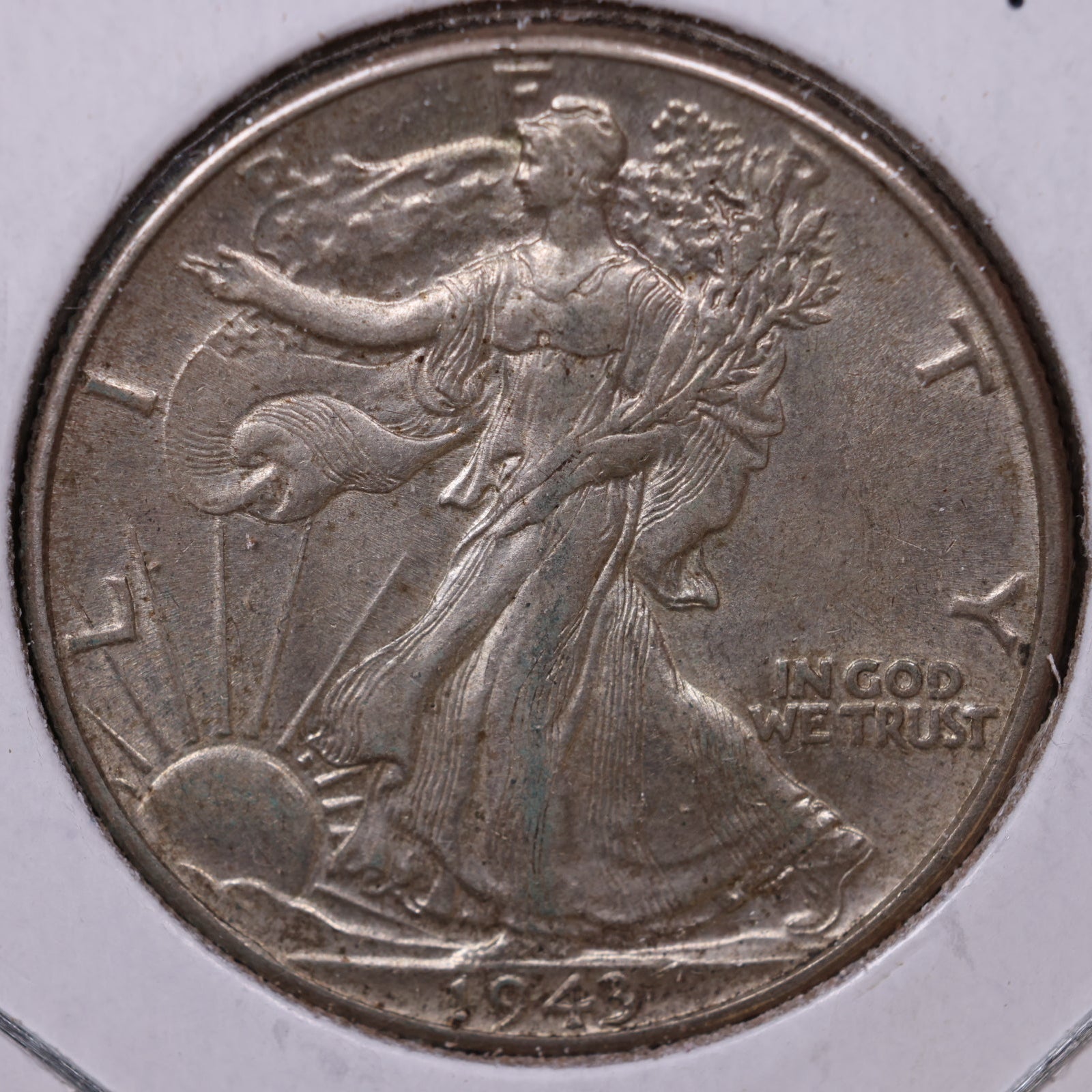 1943 Walking Liberty Half Dollar, Very Fine Circulated Coin, Store #HR369