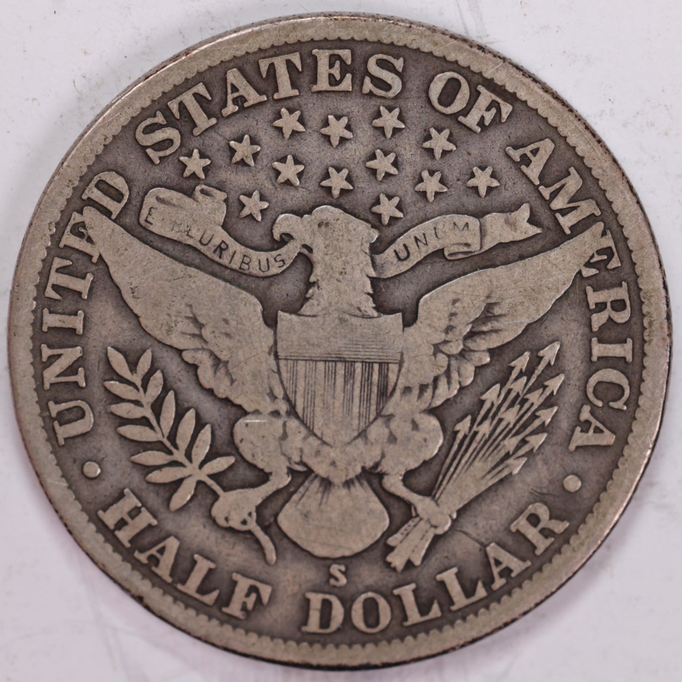 1912-S Barber Half Dollar, Fine Circulated Coin, Store #H912S01