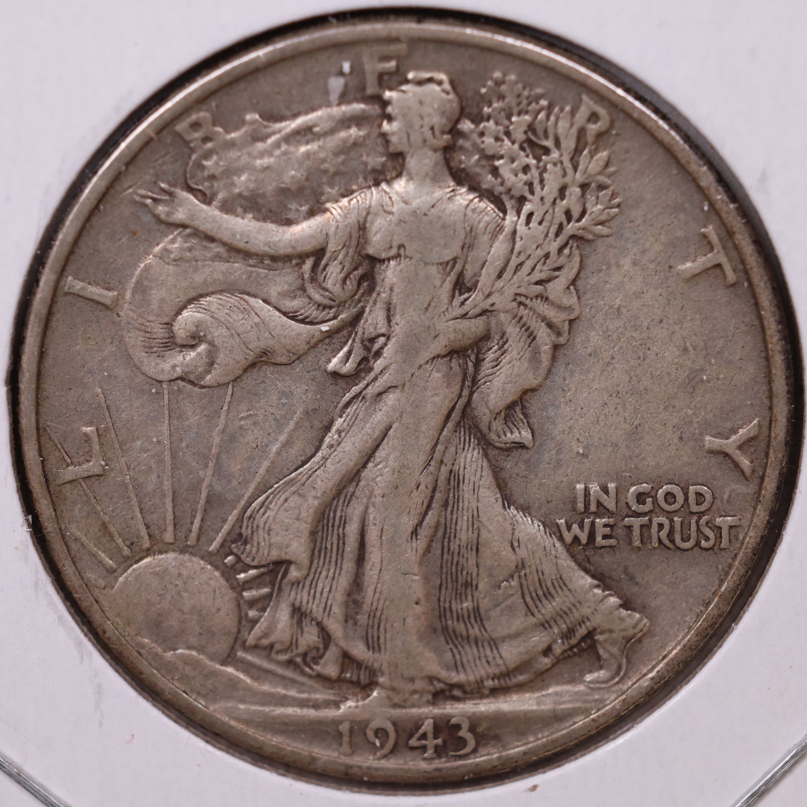 1943 Walking Liberty Half Dollar, Very Fine Circulated Coin, Store #HR374