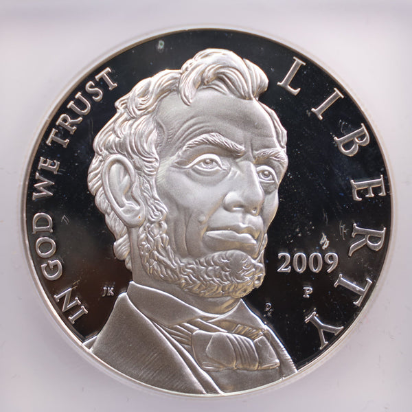 2009-P Abe Lincoln, Silver Commemorative, ICG PR-70., #GMC182