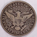 1913 Barber Half Dollar, Almost Fine Circulated Coin, Store