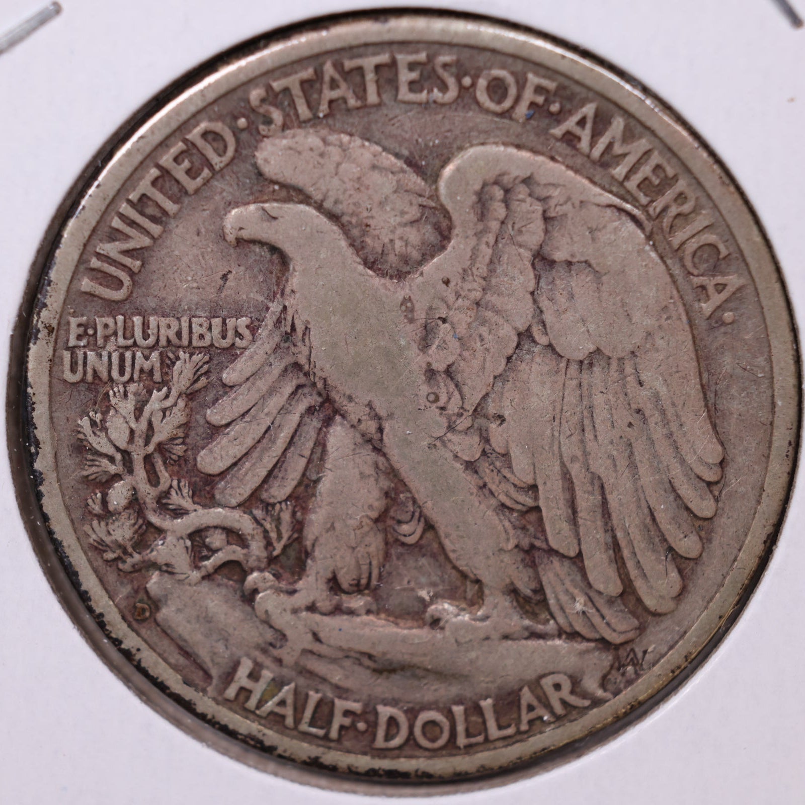 1943-D Walking Liberty Half Dollar, Fine Circulated Coin, Store #HR380