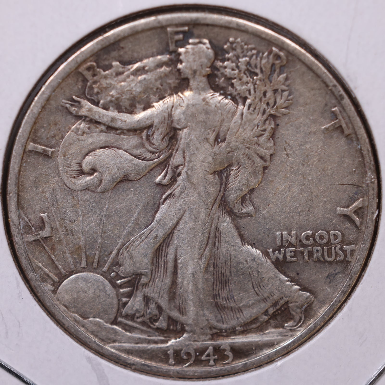 1943-S Walking Liberty Half Dollar, Fine Circulated Coin, Store #HR383