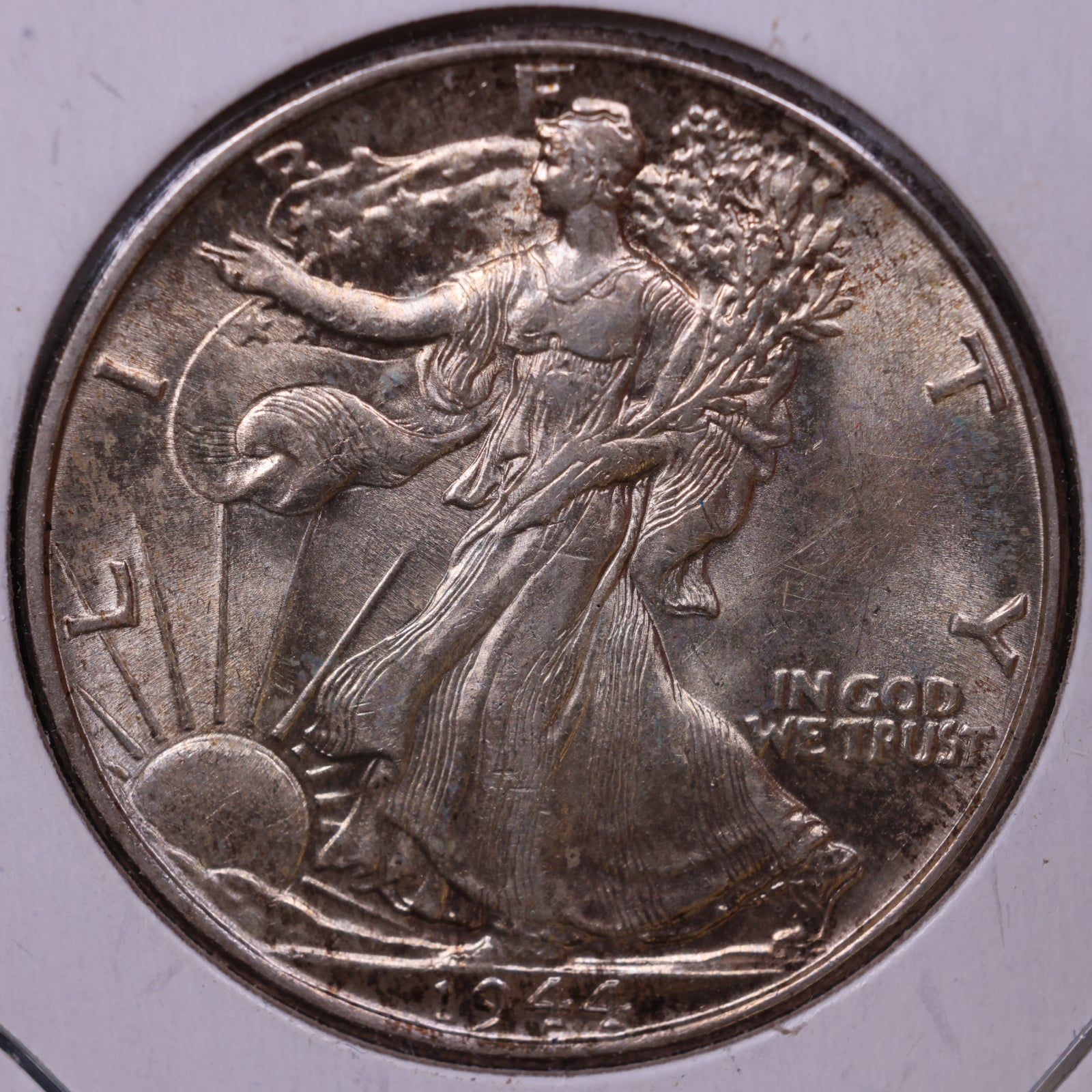 1944 Walking Liberty Half Dollar, About Uncirculated+ Coin, Store #HR396