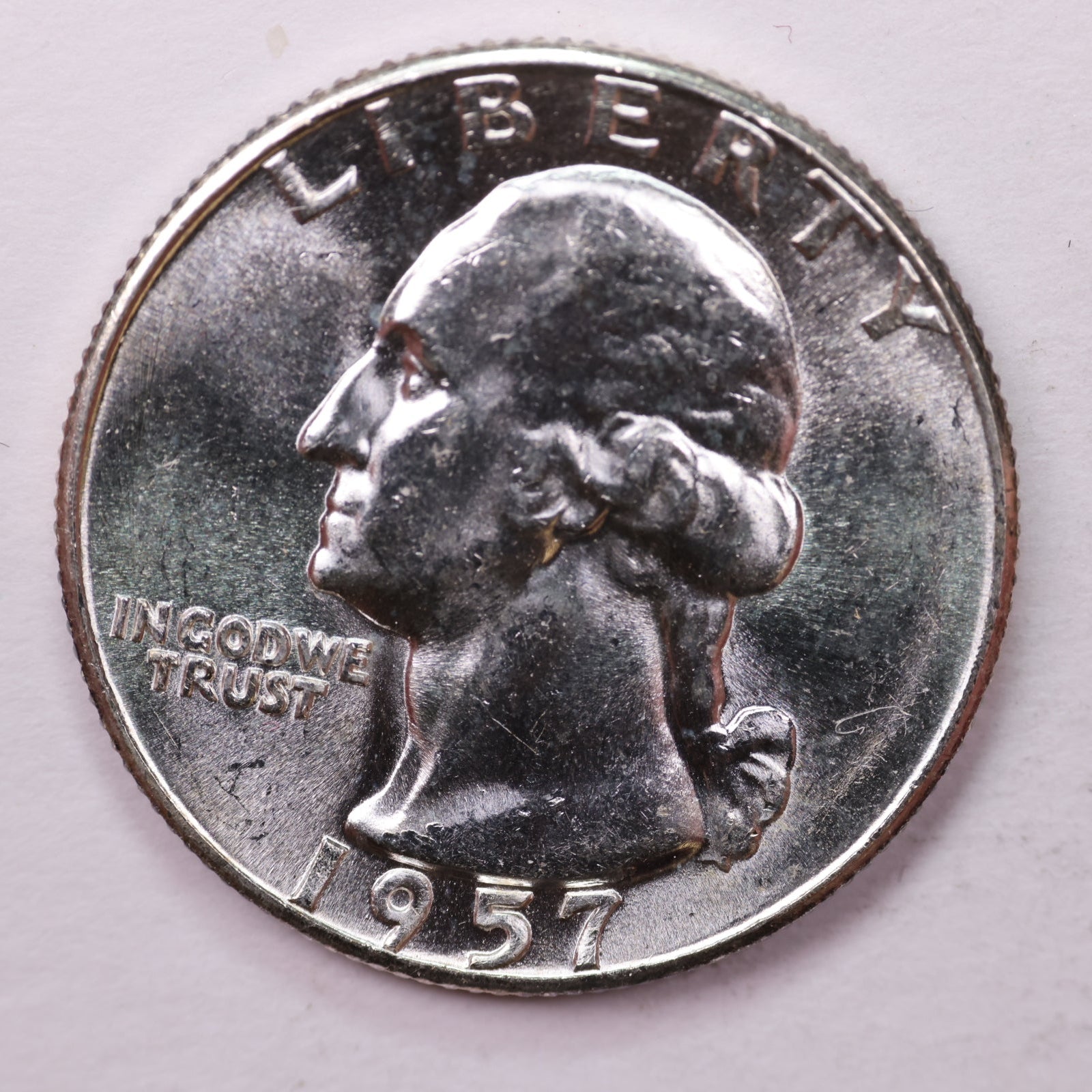 1957 Washington Silver Quarter, Mint State Uncirculated Coin, Store #0353615
