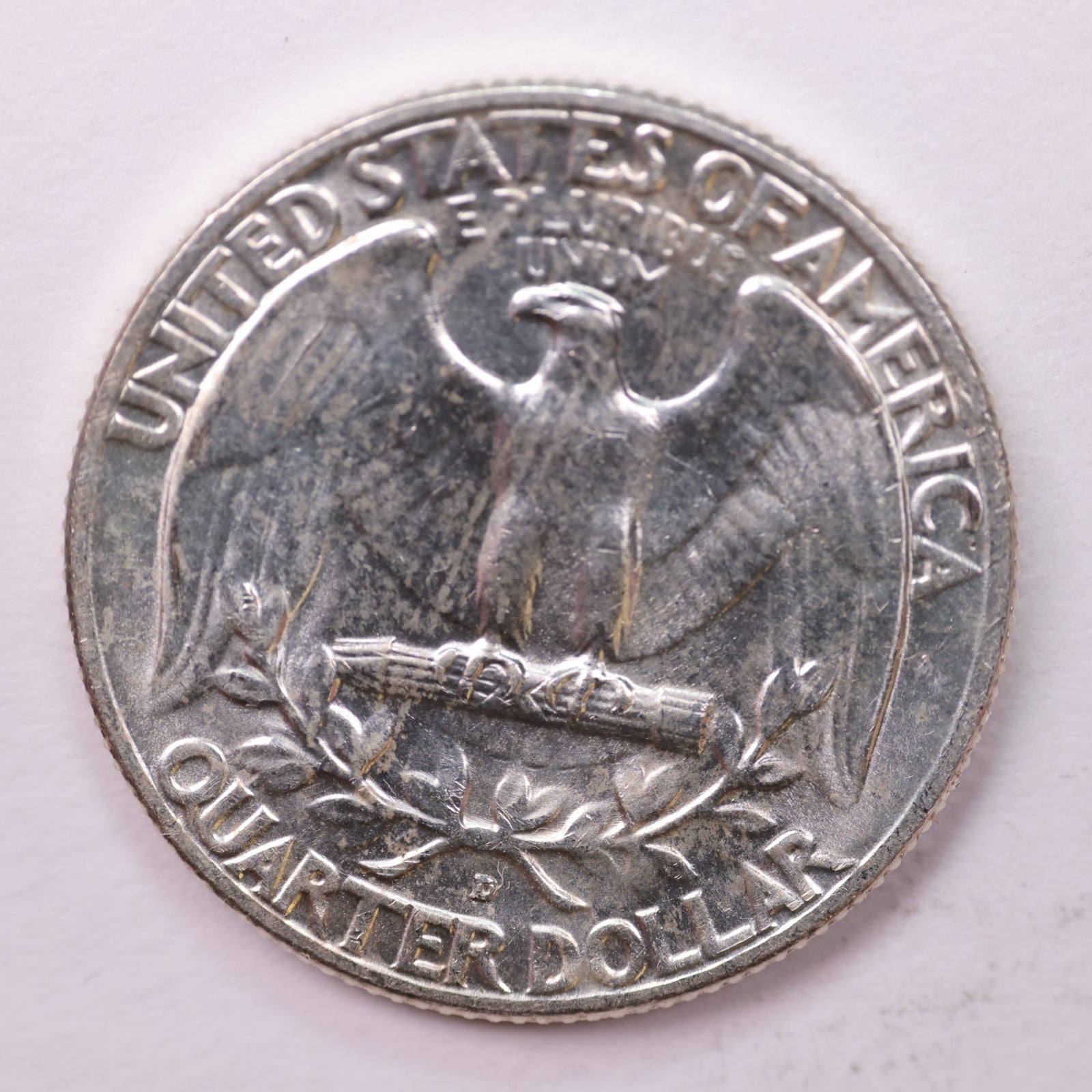 1957-D Washington Silver Quarter, Mint State Uncirculated Coin, Store #0353617