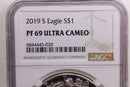 2019-S American Silver Eagle, Proof Strike., NGC PF-69., Store GSE015.